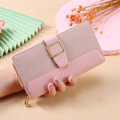 Jauna modeļa sieviešu maks ar metāla aizdari vairākās krāsās