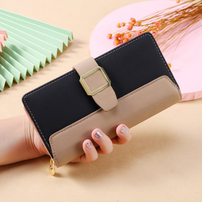 Jauna modeļa sieviešu maks ar metāla aizdari vairākās krāsās