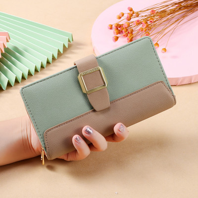 Jauna modeļa sieviešu maks ar metāla aizdari vairākās krāsās