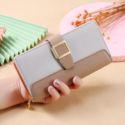 Jauna modeļa sieviešu maks ar metāla aizdari vairākās krāsās