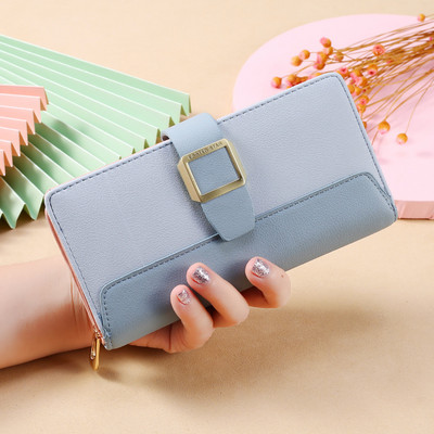 Jauna modeļa sieviešu maks ar metāla aizdari vairākās krāsās