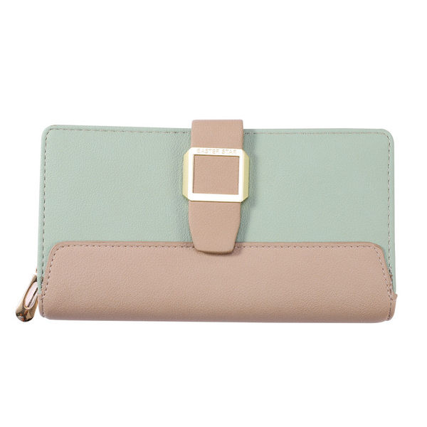 Jauna modeļa sieviešu maks ar metāla aizdari vairākās krāsās