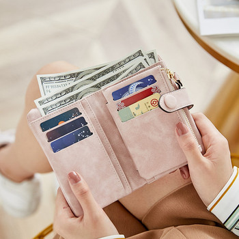 Πολυλειτουργικό γυναικείο πορτοφόλι από οικολογικό δέρμα με τσέπη με κέρματα