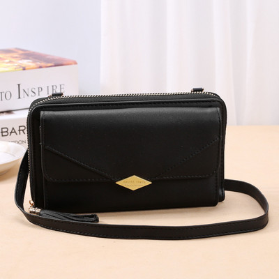 Γυναικείο έκο δερμάτινο πορτοφόλι με φούντα σε διάφορα χρώματα