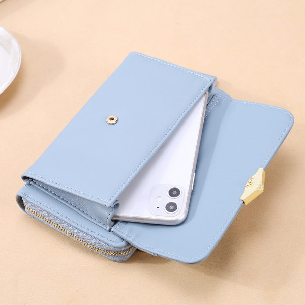 Γυναικείο έκο δερμάτινο πορτοφόλι με φούντα σε διάφορα χρώματα