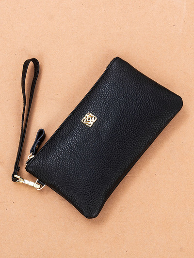 Γυναικείο πορτοφόλι από οικολογικό δέρμα με φερμουάρ και κοντή λαβή