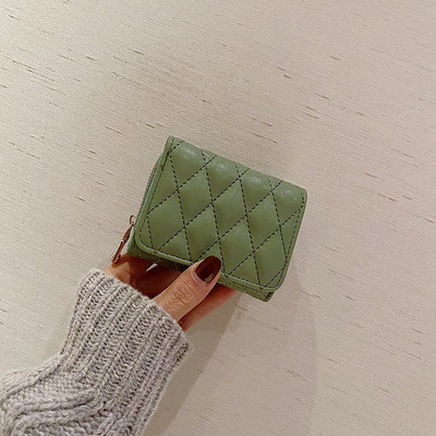 Γυναικείο μικρό πορτοφόλι με δύο διαμερίσματα και φερμουάρ