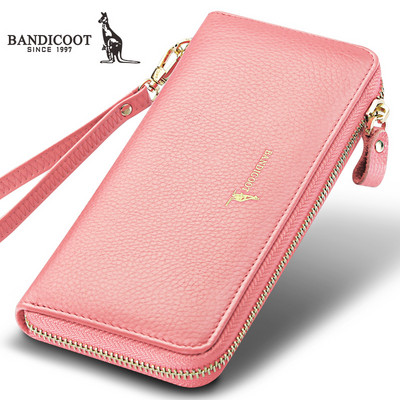 Γυναικείο πορτοφόλι από έκο δέρμα με φερμουάρ και επιγραφή