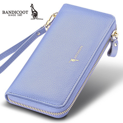 Γυναικείο πορτοφόλι από έκο δέρμα με φερμουάρ και επιγραφή