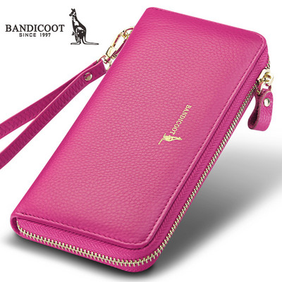 Γυναικείο πορτοφόλι από έκο δέρμα με φερμουάρ και επιγραφή