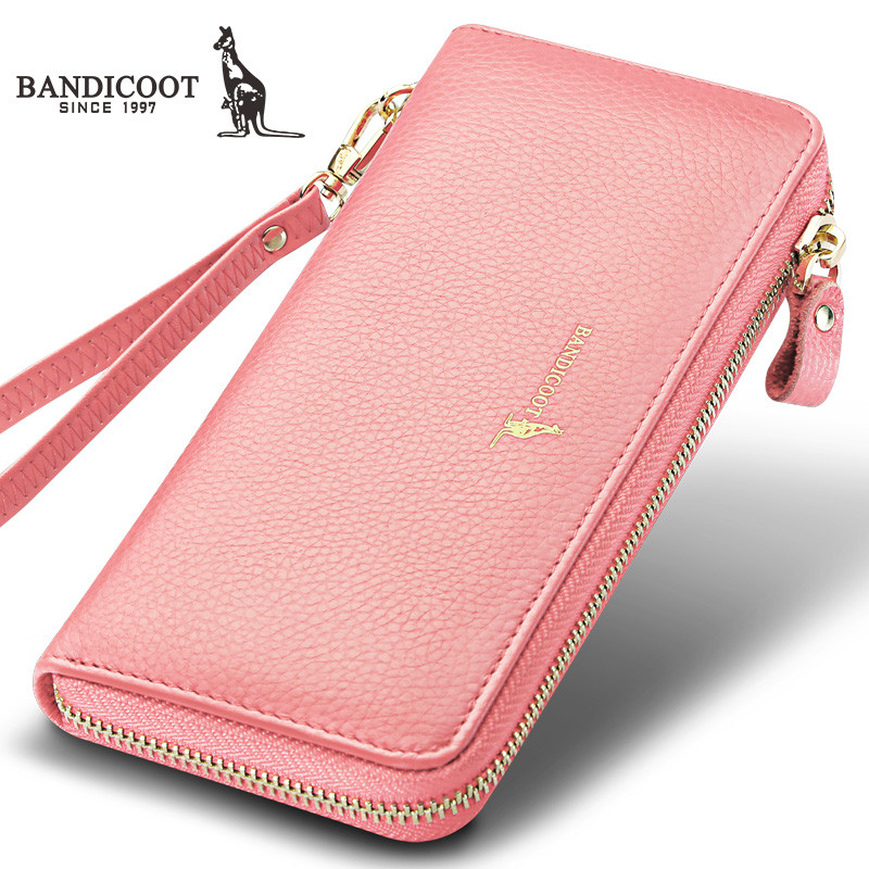 Γυναικείο πορτοφόλι από έκο δέρμα με φερμουάρ και επιγραφή