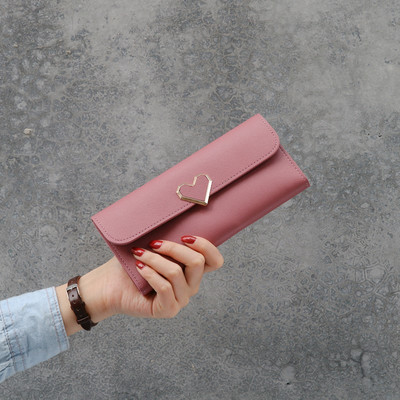 Γυναικείο έκο δερμάτινο τσαντάκι με μεταλλικό κούμπωμα - σε διάφορα χρώματα