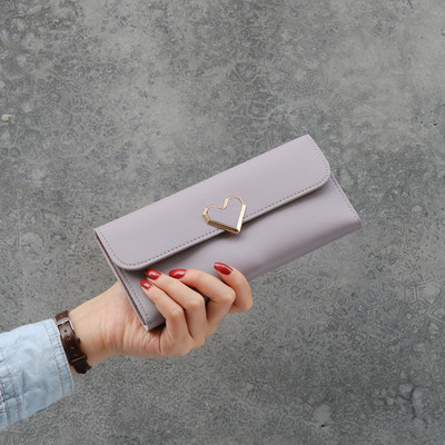 Γυναικείο έκο δερμάτινο τσαντάκι με μεταλλικό κούμπωμα - σε διάφορα χρώματα