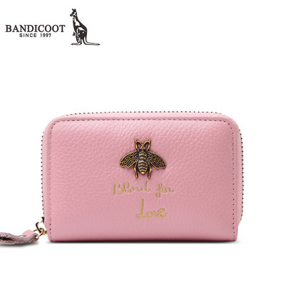 Sieviešu somiņa ar rāvējslēdzēju un uzrakstu - izgatavota no eko ādas