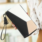 Πολυλειτουργικό γυναικείο πορτοφόλι κατασκευασμένο από έκο δέρμα με φούντα