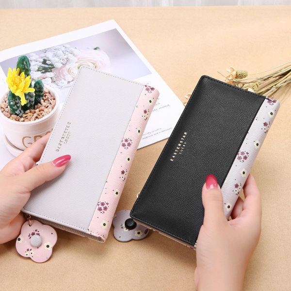 Γυναικείο μοντέρνο πορτοφόλι με επιγραφή σε διάφορα χρώματα