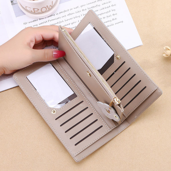 Γυναικείο μοντέρνο πορτοφόλι με επιγραφή σε διάφορα χρώματα