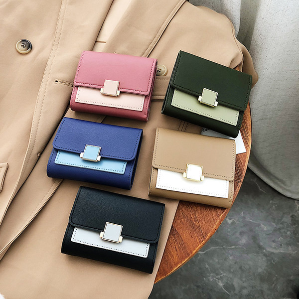 Μικρό πτυσσόμενο γυναικείο πορτοφόλι από οικολογικό δέρμα