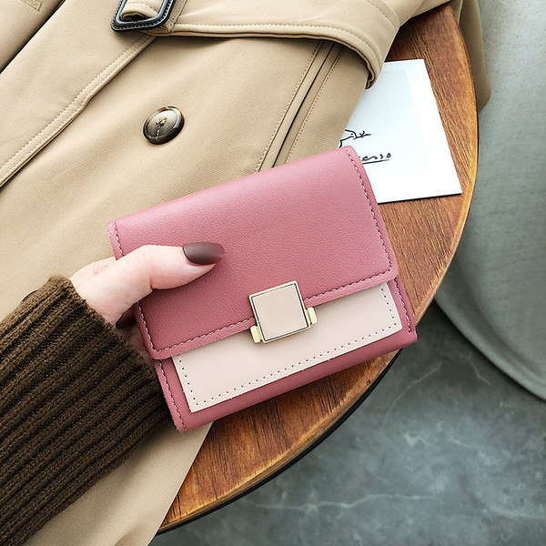 Μικρό πτυσσόμενο γυναικείο πορτοφόλι από οικολογικό δέρμα