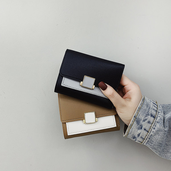 Μικρό πτυσσόμενο γυναικείο πορτοφόλι από οικολογικό δέρμα