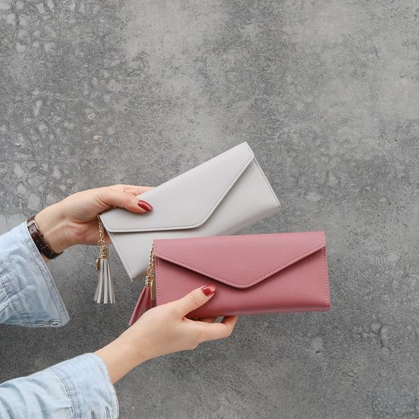 Γυναικείο έκο δερμάτινο πορτοφόλι με μεταλλικό κούμπωμα και τσέπη με κέρματα