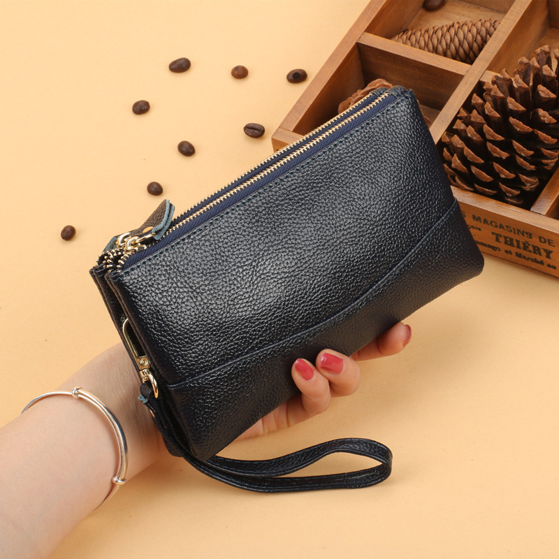 Πολυλειτουργικό πορτοφόλι με δύο διαμερίσματα και φερμουάρ