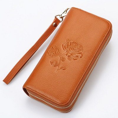 Γυναικείο πορτοφόλι νέο μοντέλο με διπλό φερμουάρ και κοντή λαβή