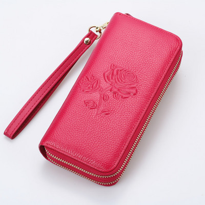 Γυναικείο πορτοφόλι νέο μοντέλο με διπλό φερμουάρ και κοντή λαβή