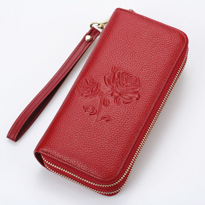 Γυναικείο πορτοφόλι νέο μοντέλο με διπλό φερμουάρ και κοντή λαβή