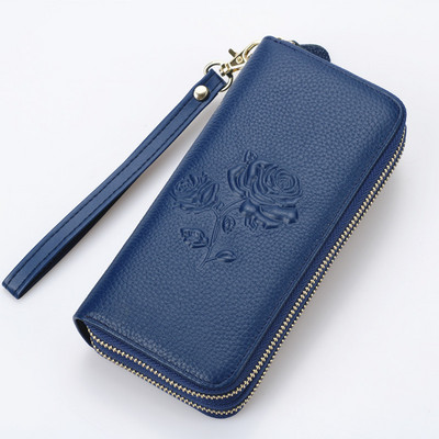 Γυναικείο πορτοφόλι νέο μοντέλο με διπλό φερμουάρ και κοντή λαβή