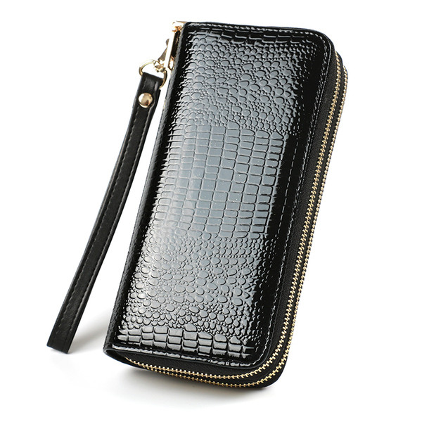 Απλό μοντέλο πολυλειτουργικό πορτοφόλι με διπλό φερμουάρ