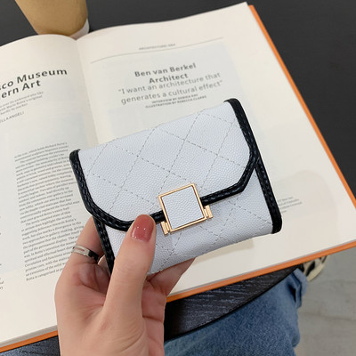 Γυναικείο έκο δερμάτινο πορτοφόλι με μεταλλική στερέωση