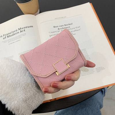 Γυναικείο έκο δερμάτινο πορτοφόλι με μεταλλική στερέωση