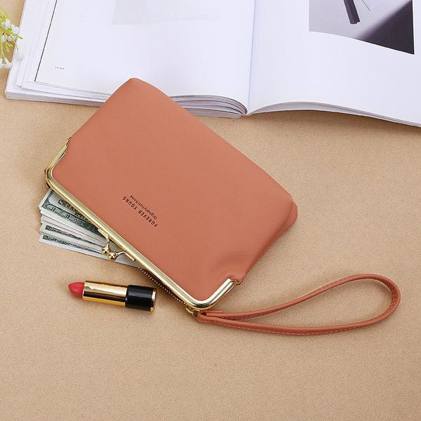 Portofel de dama model nou cu inchizator metalic si buzunar pentru monede