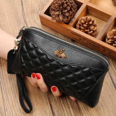 Νέο γυναικείο πορτοφόλι με φερμουάρ και μεταλλική διακόσμηση