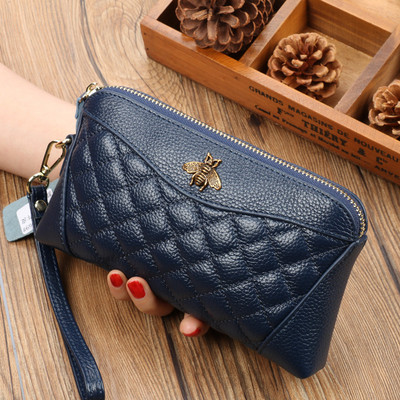 Νέο γυναικείο πορτοφόλι με φερμουάρ και μεταλλική διακόσμηση