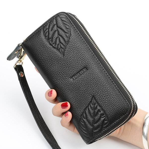 Πολυλειτουργικό πορτοφόλι με δύο διαμερίσματα και φερμουάρ