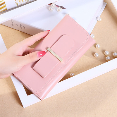 Κομψό γυναικείο πορτοφόλι με τσέπη για κέρματα σε διάφορα χρώματα