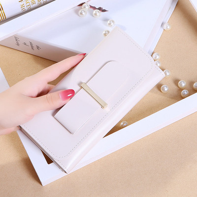 Κομψό γυναικείο πορτοφόλι με τσέπη για κέρματα σε διάφορα χρώματα