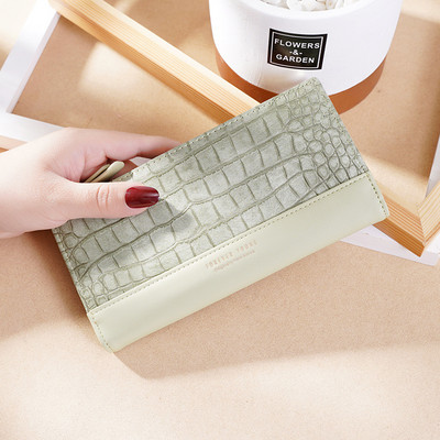 Sieviešu ādas maciņš ar reljefu ādu vairākās krāsās