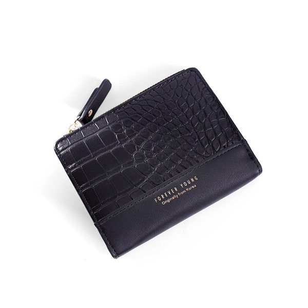 Neliels sieviešu maks ar uzrakstu vairākās krāsās