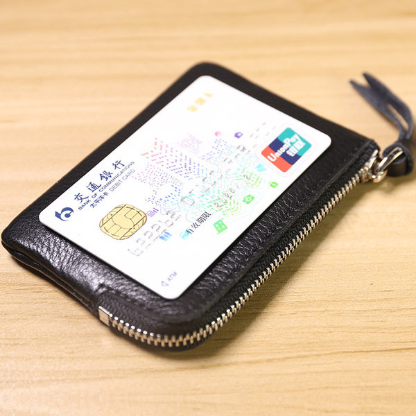 Γυναικείο έκο δερμάτινο πορτοφόλι για έγγραφα με φερμουάρ