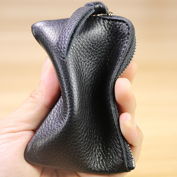 Γυναικείο έκο δερμάτινο πορτοφόλι για έγγραφα με φερμουάρ