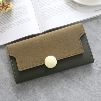 Έκο δερμάτινο γυναικείο πορτοφόλι με κούμπωμα