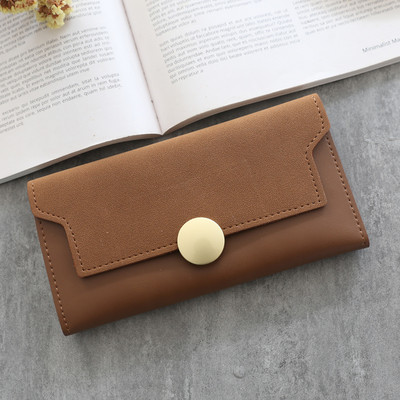 Έκο δερμάτινο γυναικείο πορτοφόλι με κούμπωμα