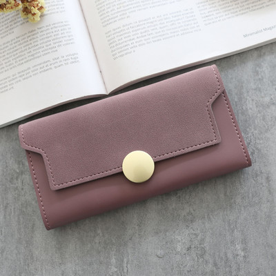 Έκο δερμάτινο γυναικείο πορτοφόλι με κούμπωμα