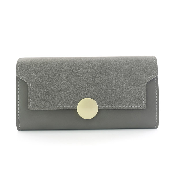 Έκο δερμάτινο γυναικείο πορτοφόλι με κούμπωμα