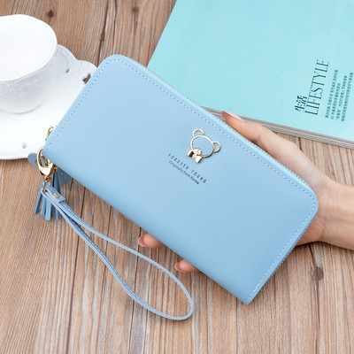 Λειτουργικό γυναικείο πορτοφόλι με φερμουάρ και κοντή λαβή