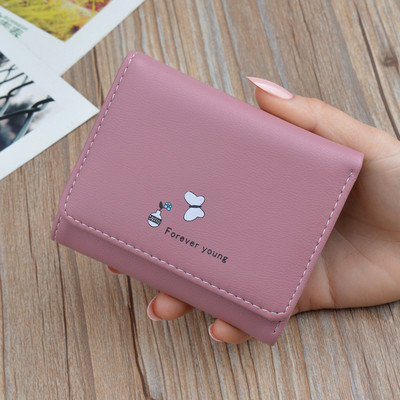 Συμπαγές γυναικείο πορτοφόλι με εφαρμογή χρώματος