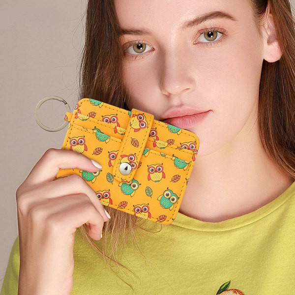 Sieviešu moderns maks ar aplikāciju un metāla aizdari